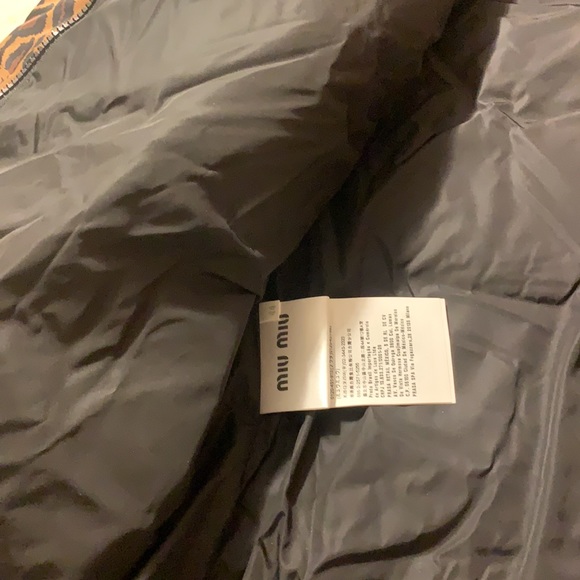 Miu Miu Leopard Print Puffer Coat Sz 44/8 - Picture 7 of 7